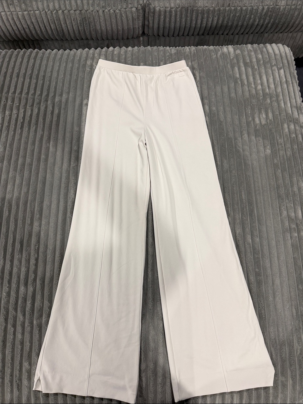 Victoria's Secret Cream Wide-Leg Knit Pants